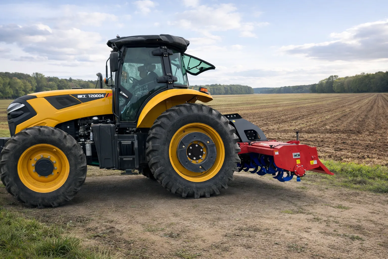 Tractor PTO Shaft connected to an Implement